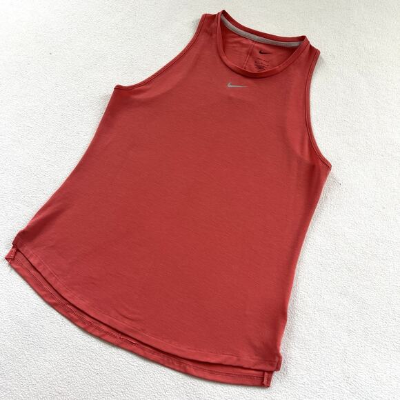 Nike Women Dri-FIT Salmon One Luxe Standard Fit Tank Racerback Top DD0615-655 M - Picture 2 of 8